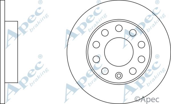 APEC BRAKING Jarrulevy DSK2098